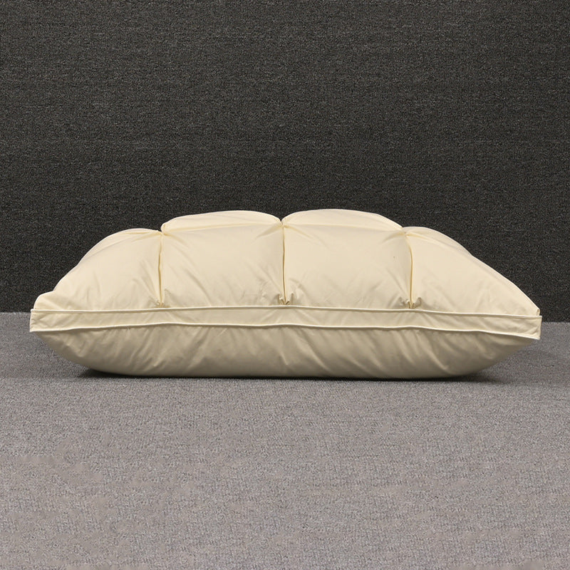 95% White Goose Down Pillow - Premium Pure Cotton Sleep Aid Pillow