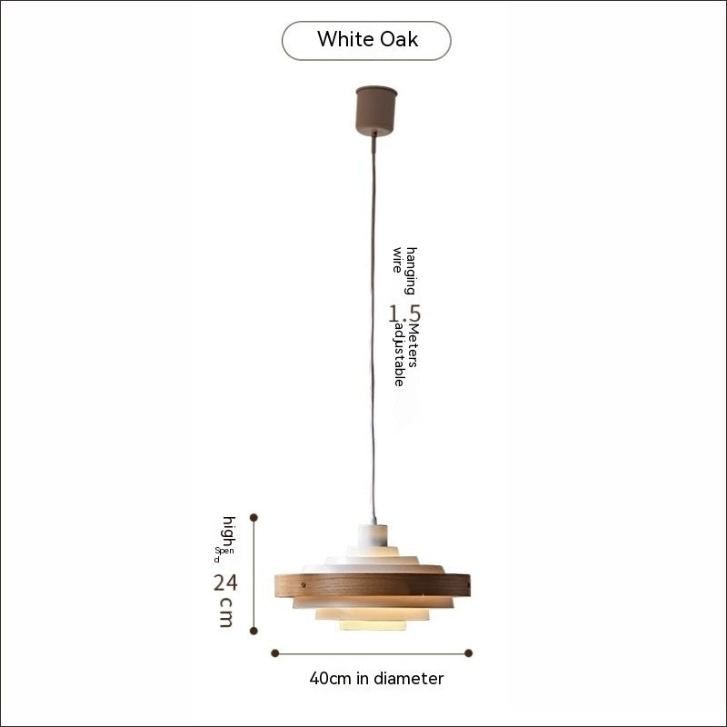 Retro Pendant Light - Wooden Kitchen Island Chandelier for Dining Table & Bar