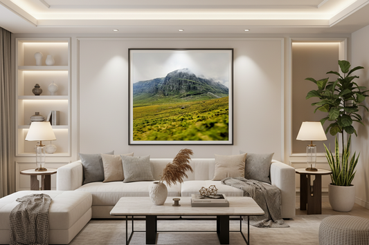 16x24 Highland Mountain Matte Poster - Scottish Landscape Print