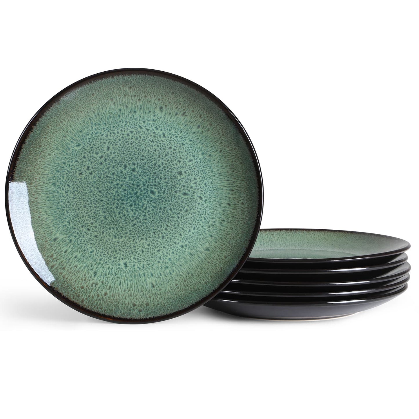 Ceramic Steak Plates Set of 6 - Multi-Purpose Dinner Plates