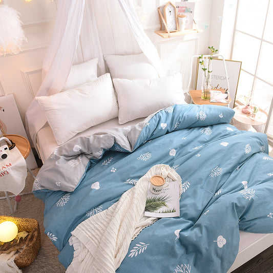 100% Cotton Duvet Cover - Soft Breathable Bed Quilt Cover