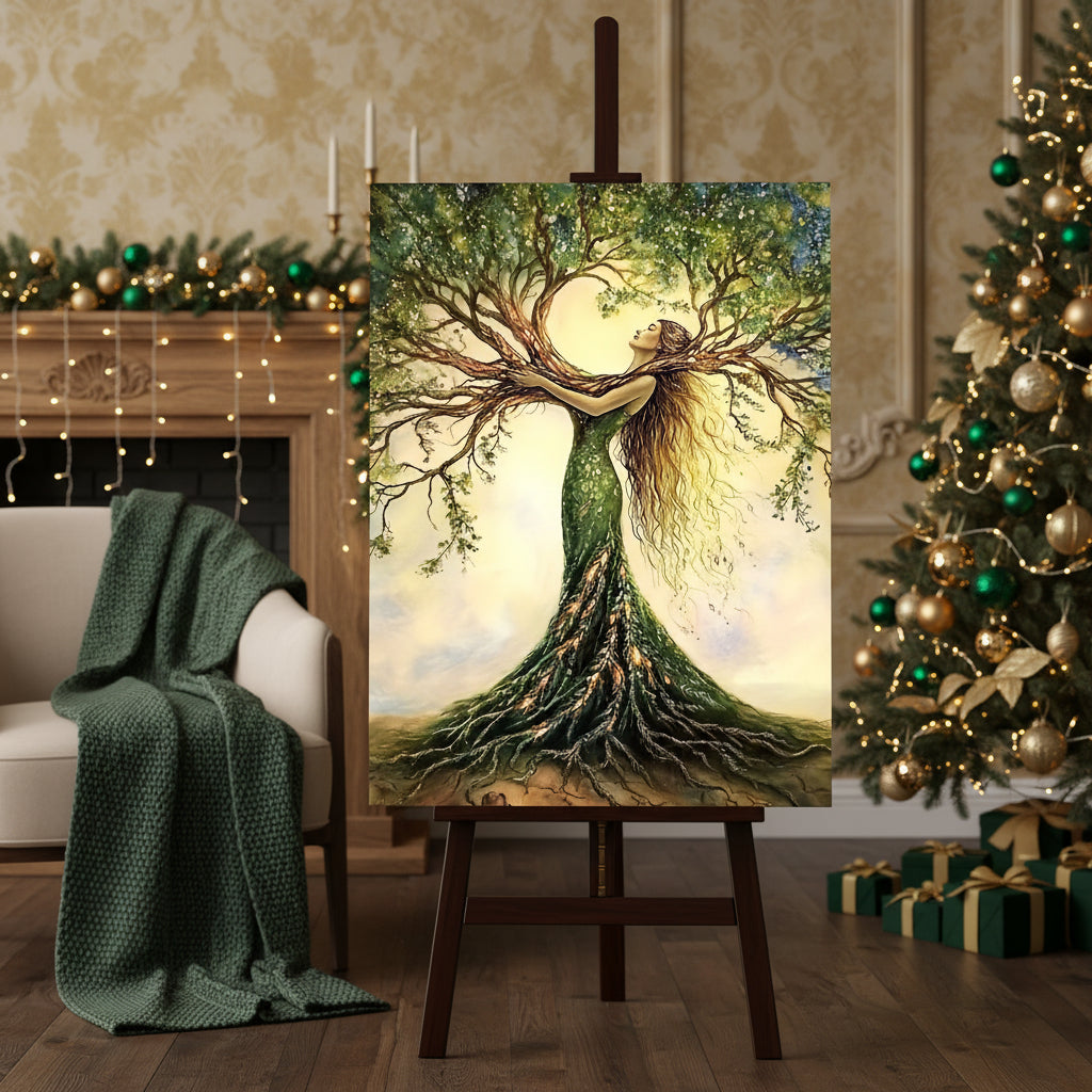 Tree of Life Canvas Art Print - Wooden Framed Nature Wall Decor