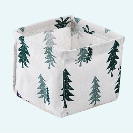 Cotton Linen Storage Basket - Decorative Organizer for Shelf and Closet