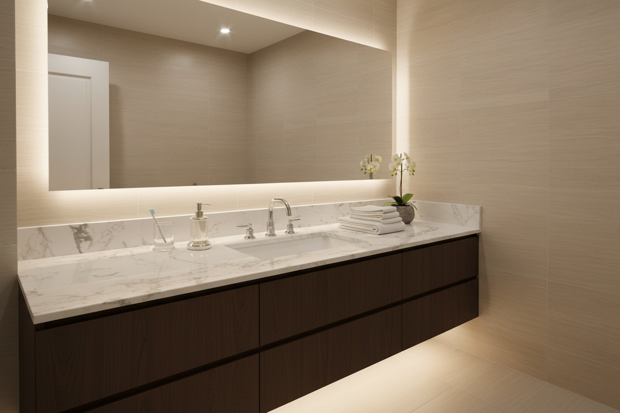 Stone Bathroom Countertop - Premium Natural Stone Vanity Top