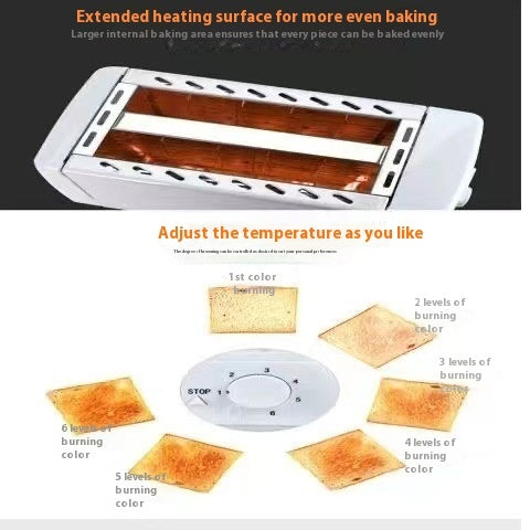 2-Slice Toaster - Automatic Bread Maker for Perfect Breakfast Toast