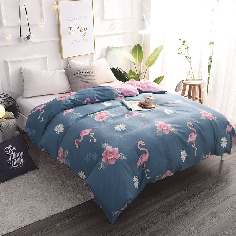 100% Cotton Duvet Cover - Soft Breathable Bed Quilt Cover