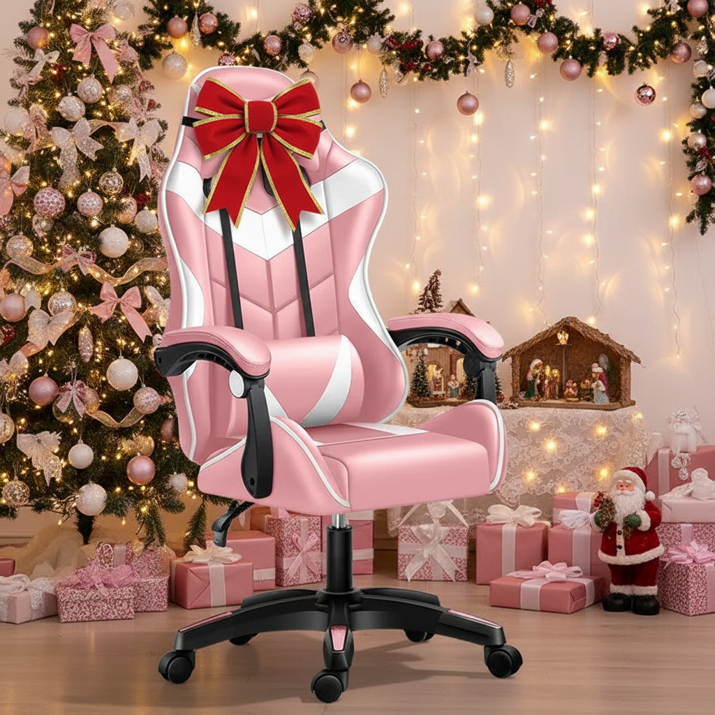 Reclining Gaming Chair with Footrest - Ergonomic Office Chair for Students & Gamers