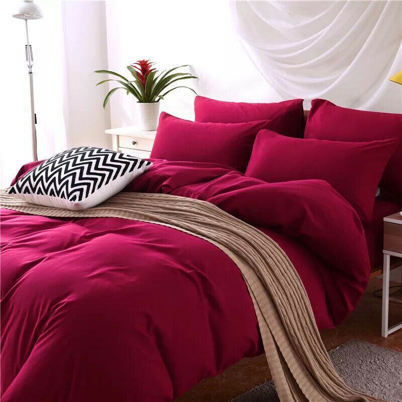 Luxury 4-Piece Bedding Set - Ultra-Soft Polyester Duvet Cover Set for 2m Beds