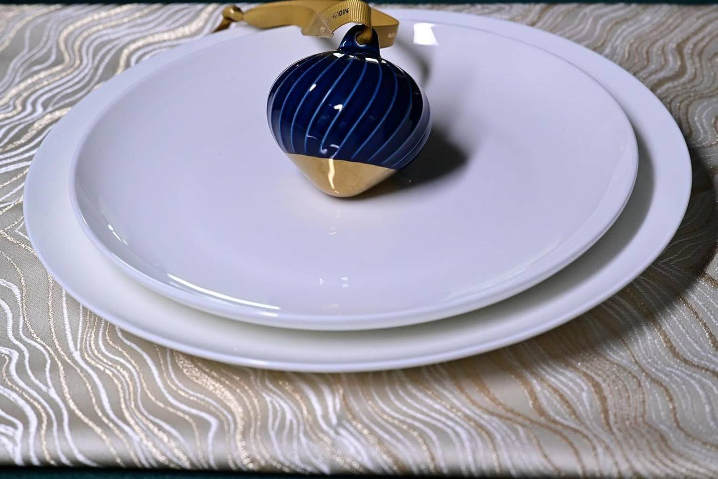 Jasmine Bone China Dinnerware Set - 16 Pieces Service for 4 (Ivory White)