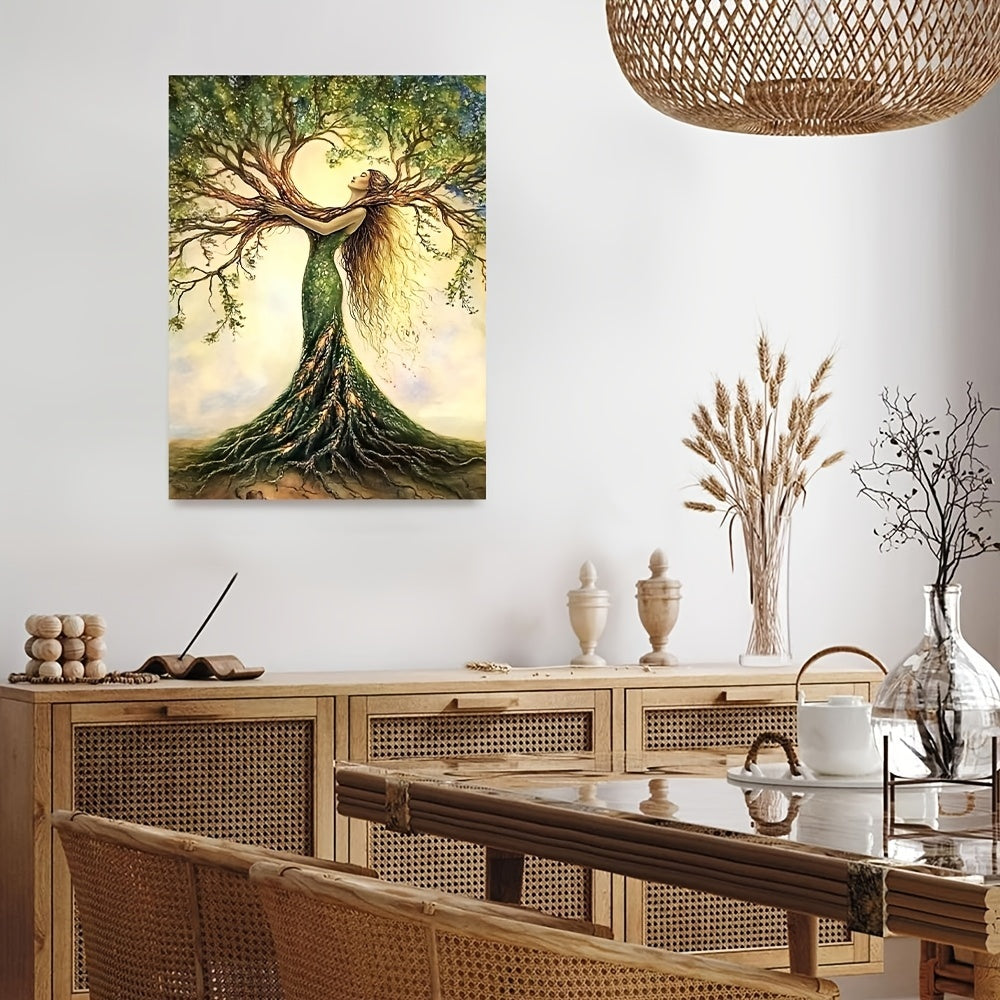 Tree of Life Canvas Art Print - Wooden Framed Nature Wall Decor