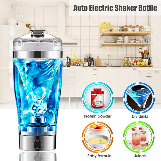 Electric Protein Shaker Bottle - USB Rechargeable Vortex Mixer 600ml