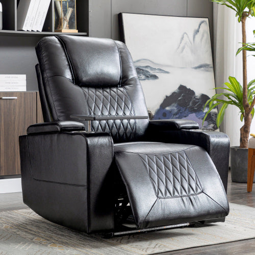 Electric Recliner Chair with USB Charging & LED Lights - Gaming & Home Theater Chair