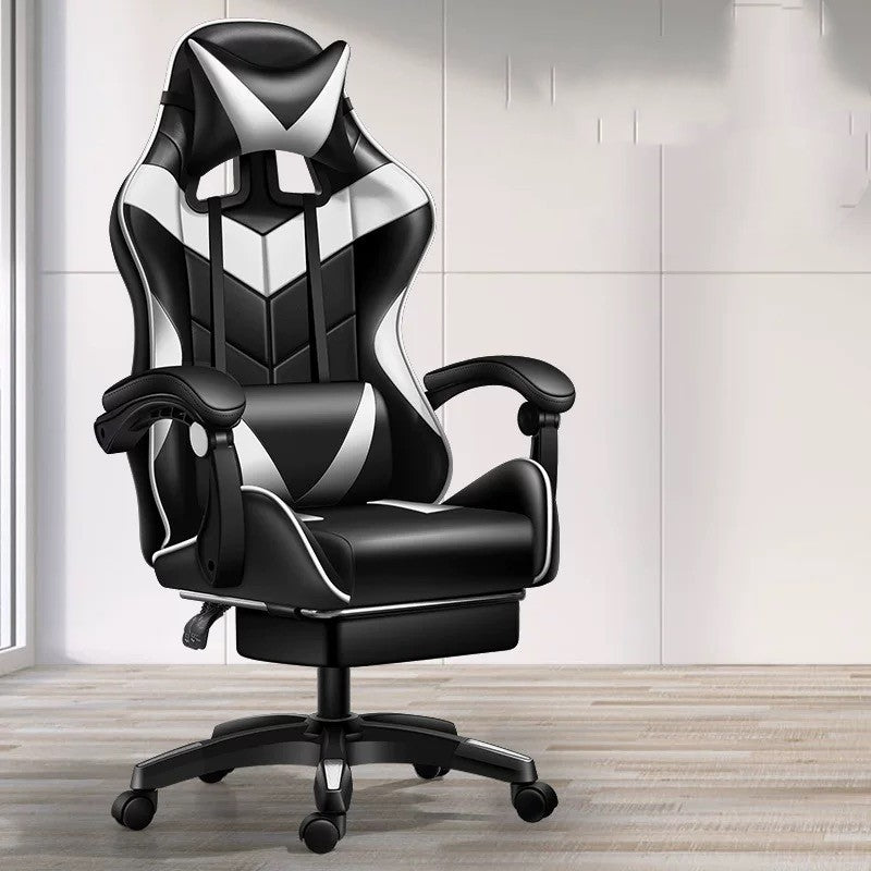 Reclining Gaming Chair with Footrest - Ergonomic Office Chair for Students & Gamers