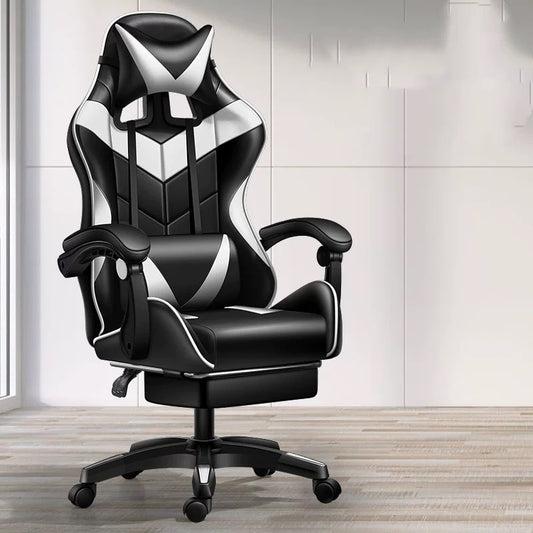 Reclining Gaming Chair with Footrest - Ergonomic Office Chair for Students & Gamers