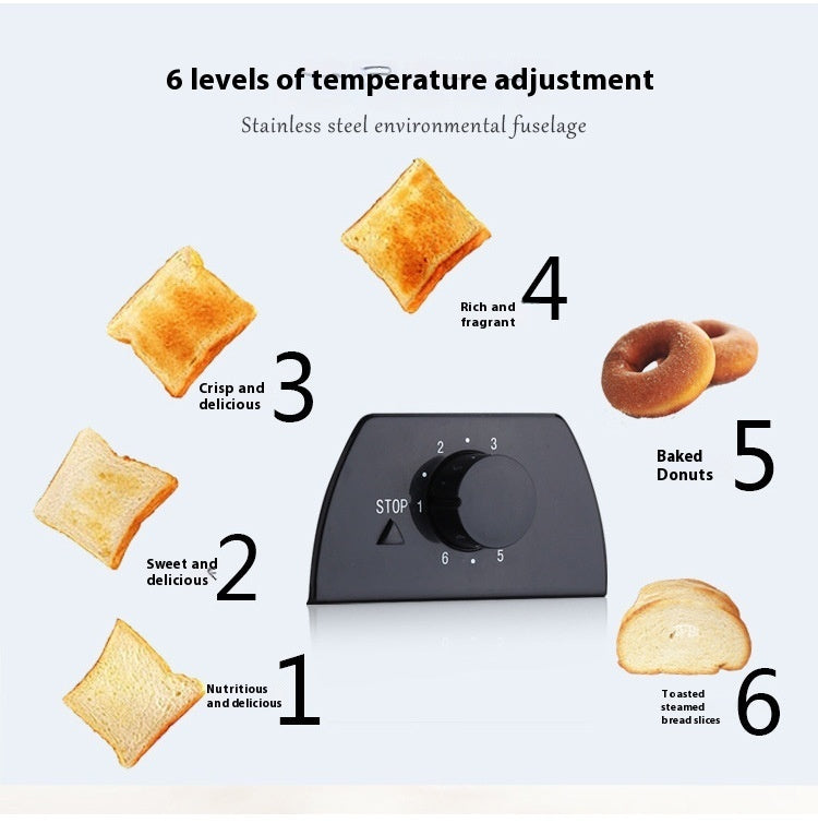 2-Slice Toaster - Automatic Bread Maker for Perfect Breakfast Toast