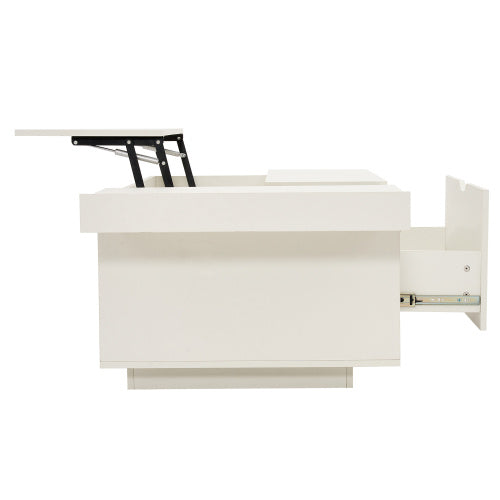 Lift Top Coffee Table with Hidden Storage - Modern Multifunctional Living Room Table