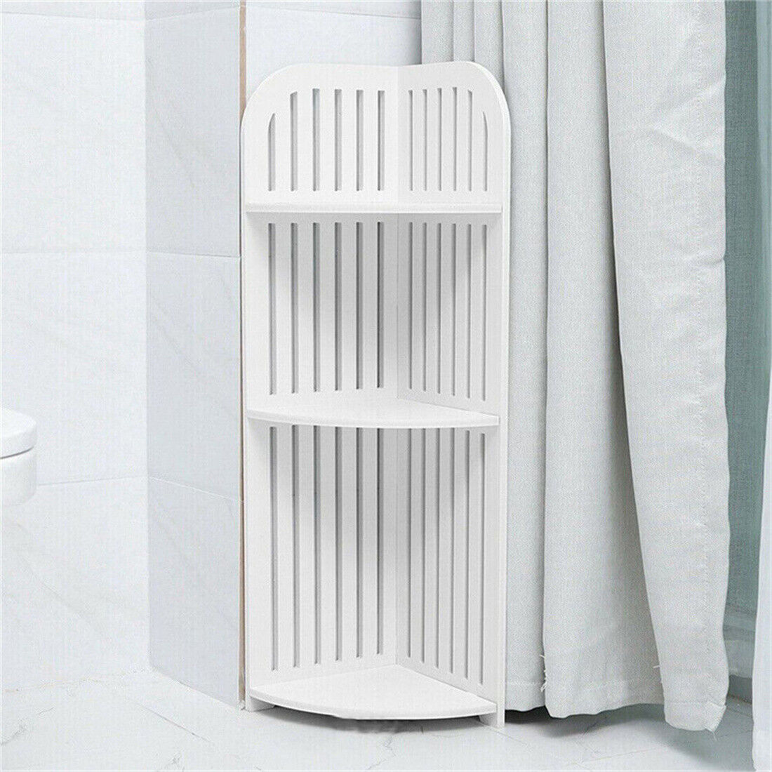 3-Tier Corner Bathroom Shelf - Space-Saving Shower Caddy Storage Organizer