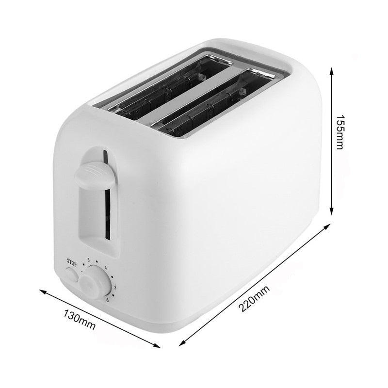 Automatic Multifunctional 2-Slice Toaster - 800W Breakfast Maker