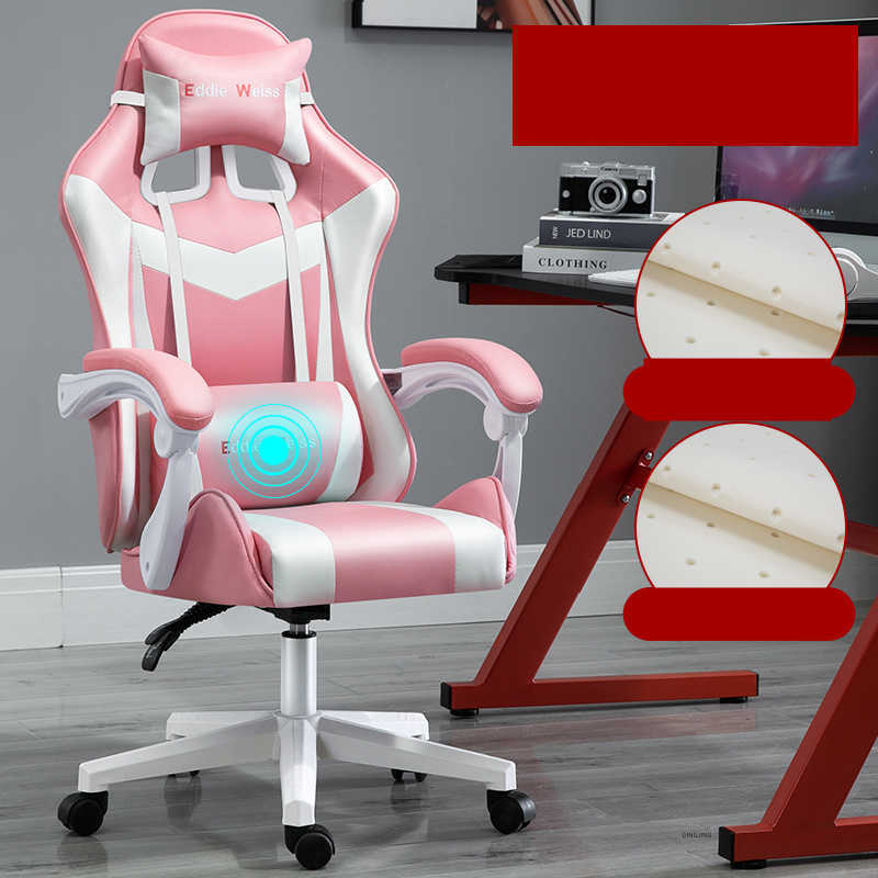 Gaming Office Chair with USB Massage & Footrest - Ergonomic UK