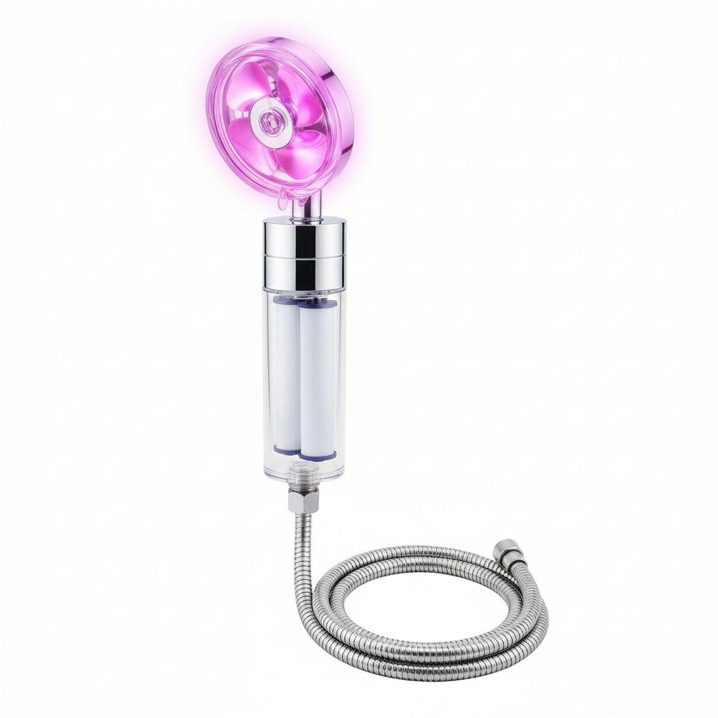 360° Rotating Shower Head with High Pressure - Water Saving Rainfall Spray
