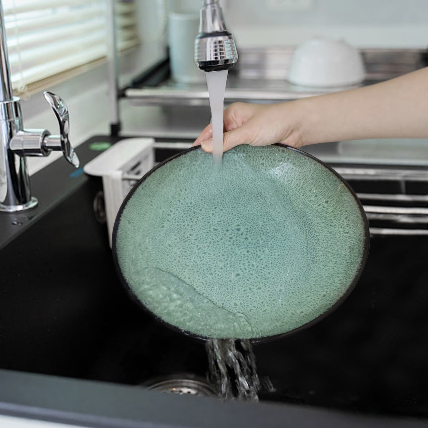 Ceramic Steak Plates Set of 6 - Multi-Purpose Dinner Plates