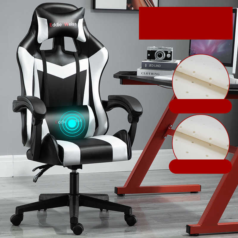 Gaming Office Chair with USB Massage & Footrest - Ergonomic UK
