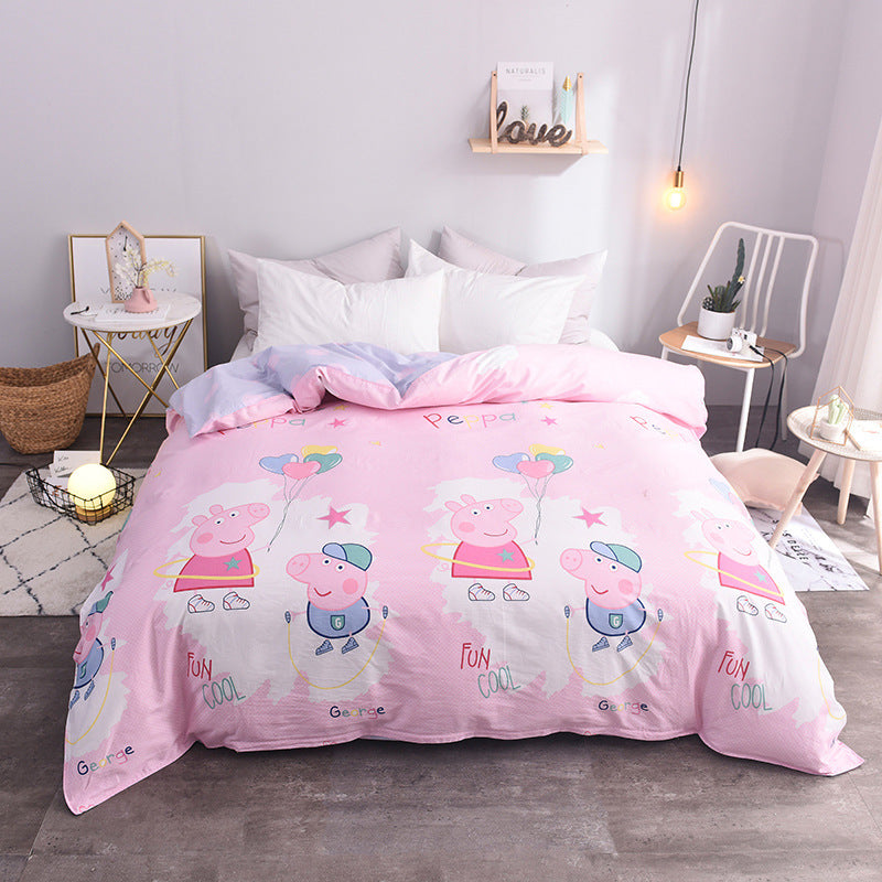 100% Cotton Duvet Cover - Soft Breathable Bed Quilt Cover