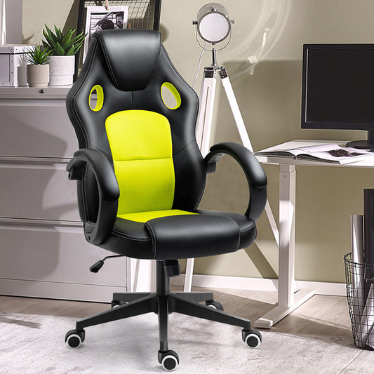 Home Office Gaming Lift Swivel Chair - Modern Leather Adjustable Desk Chair