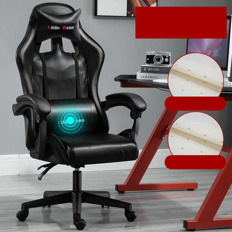 Gaming Office Chair with USB Massage & Footrest - Ergonomic UK