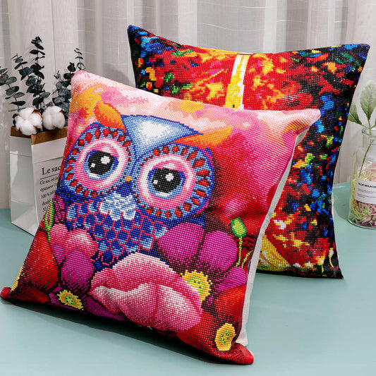 DIY Diamond Painting Pillowcase - Creative Handmade Cushion Cover Kit