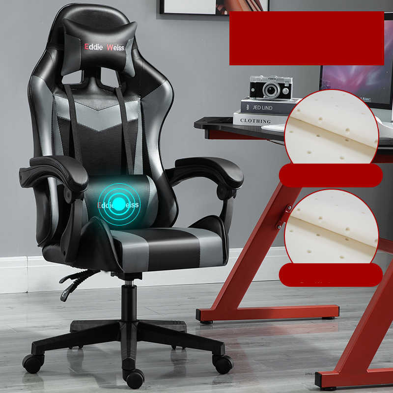 Gaming Office Chair with USB Massage & Footrest - Ergonomic UK