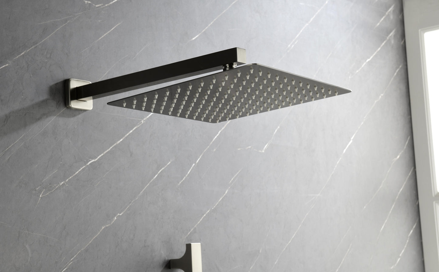 Complete Shower System with Rainfall Head - Luxury Bathroom Shower Set with Hand Shower