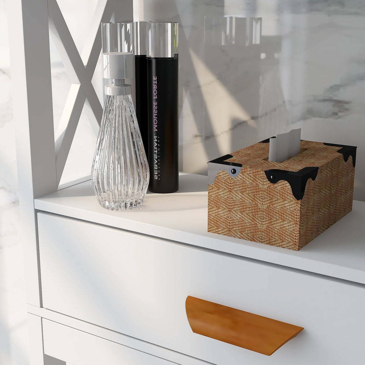 Over-the-Toilet Storage Cabinet with One Drawer - Space Saver Bathroom Rack