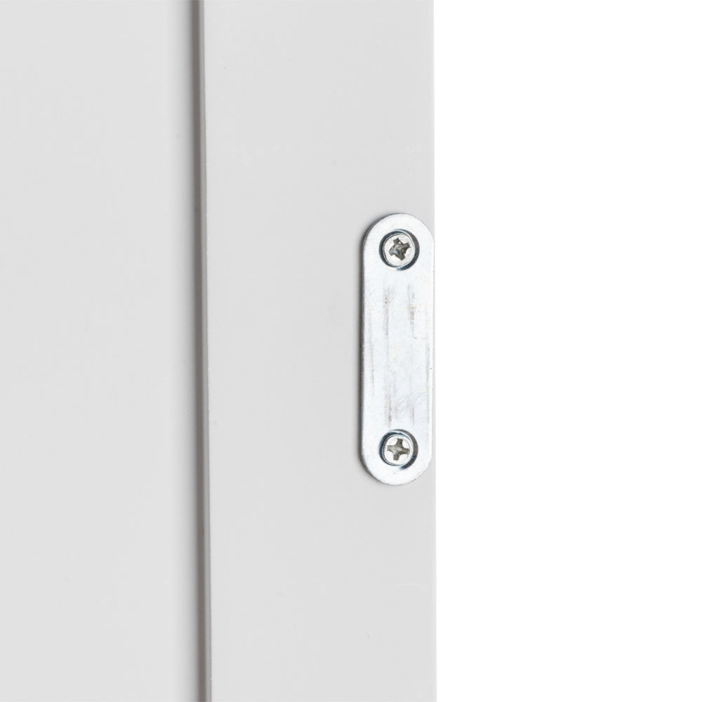 4-Drawer Single Door Bathroom Storage Cabinet - White Floor Standing Cabinet