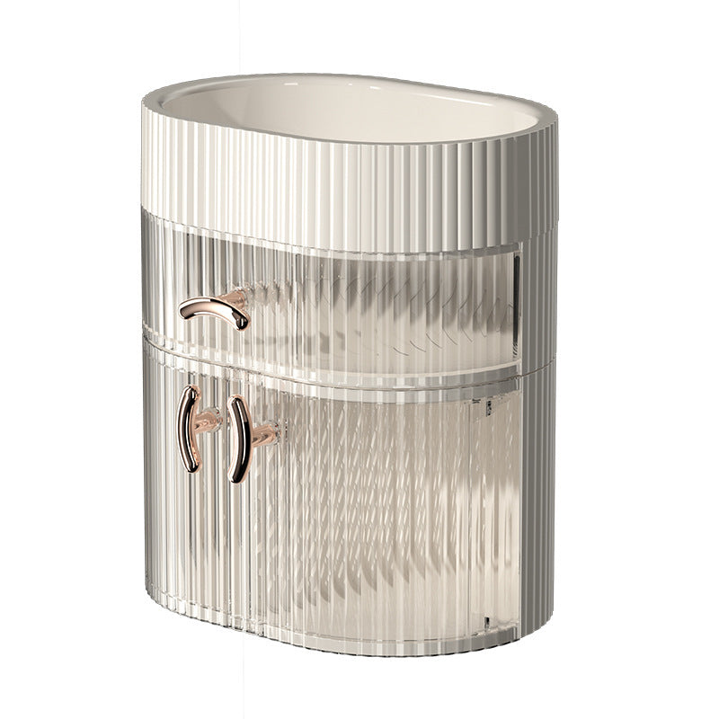 Cosmetics Storage Box - Dustproof Desktop Makeup Organizer with Drawers