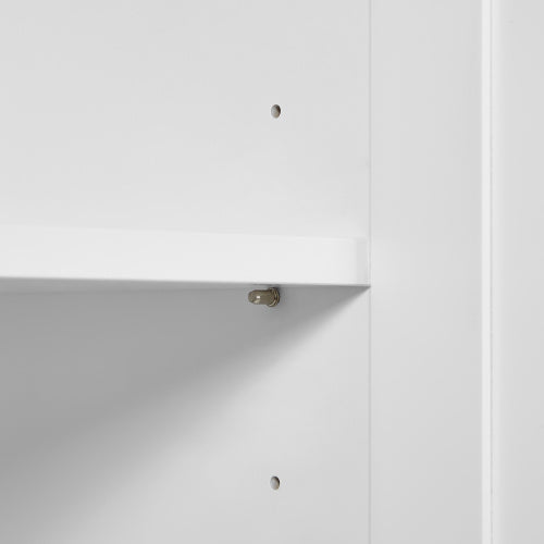 High Bathroom Storage Cabinet - Tall Vertical Storage with Multiple Compartments