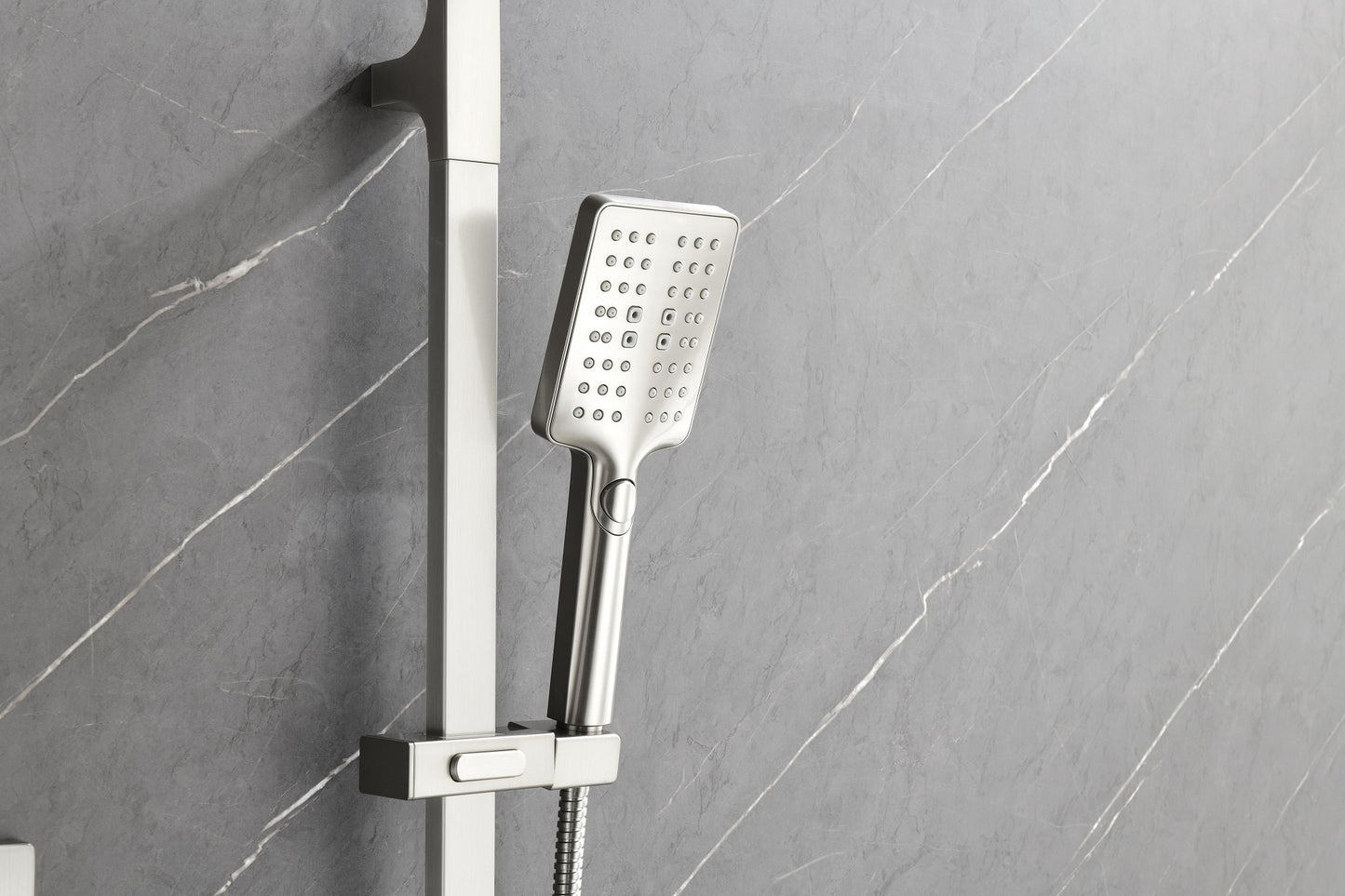 Complete Shower System with Rainfall Head - Luxury Bathroom Shower Set with Hand Shower