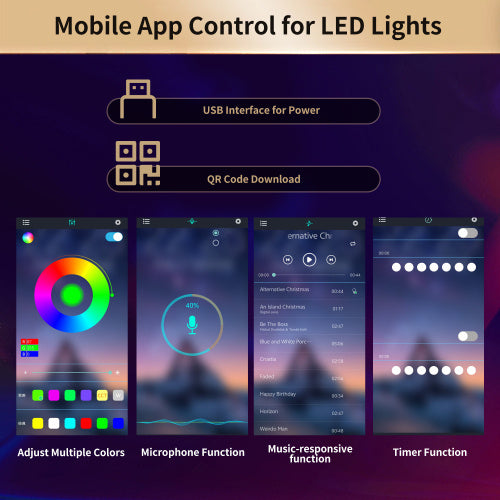 LED Bar Cabinet - Modern Home Bar with 16-Colour RGB Lighting & Wine Glass Holder