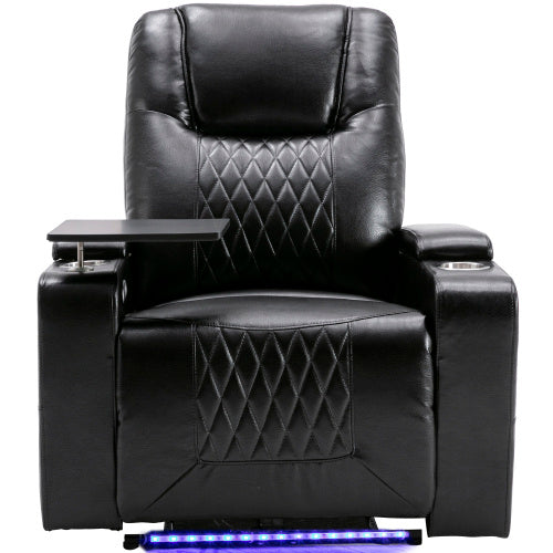 Electric Recliner Chair with USB Charging & LED Lights - Gaming & Home Theater Chair