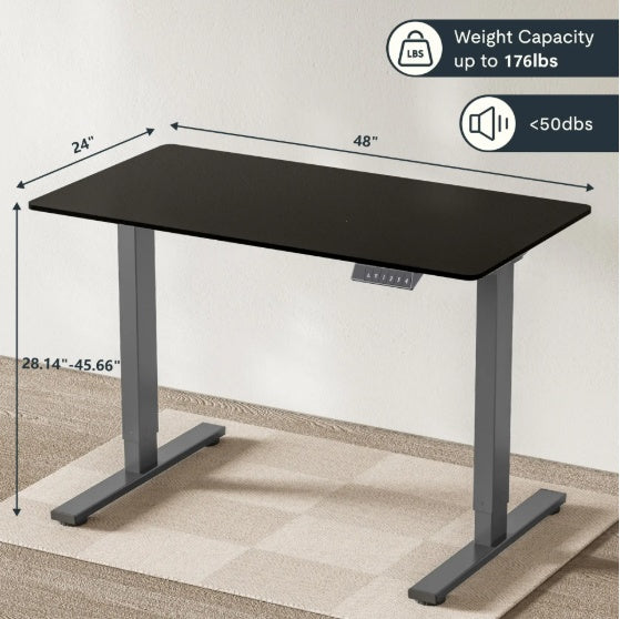 Electric Standing Desk - Adjustable Height Home Office Computer Workstation