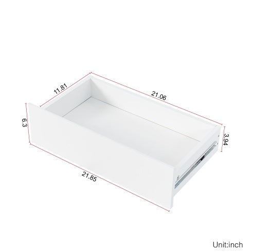 63" Large Kitchen Hutch Cabinet - Freestanding Pantry with 4 Doors, 4 Drawers & Microwave Shelf