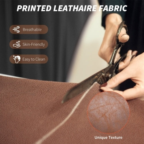 HOMCOM Reclining Office Chair with Lumbar Support - Executive Leatherette Desk Chair