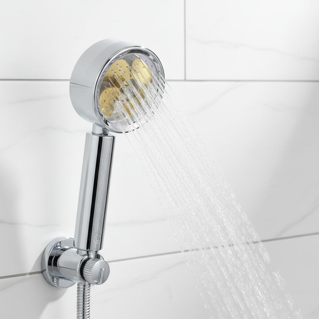 360° Rotating Shower Head with High Pressure - Water Saving Rainfall Spray