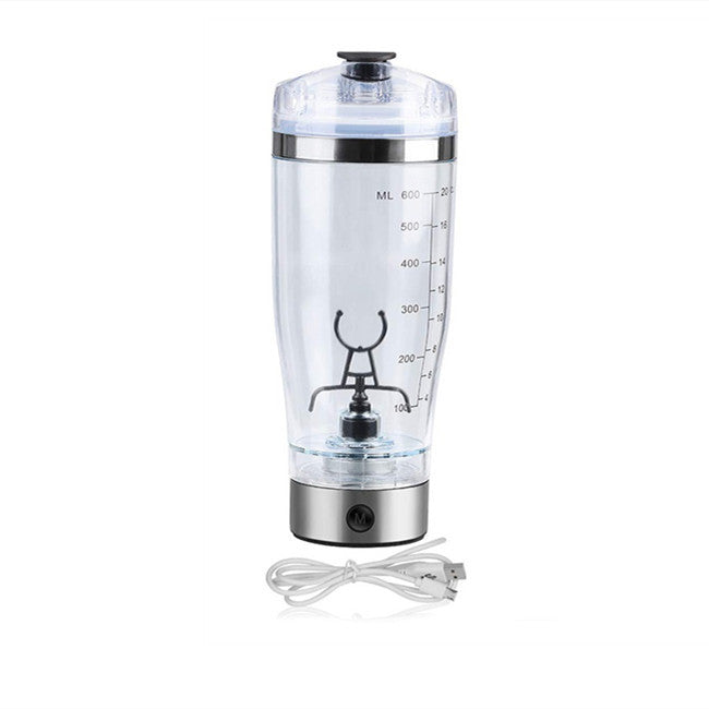 Electric Protein Shaker Bottle - USB Rechargeable Vortex Mixer 600ml