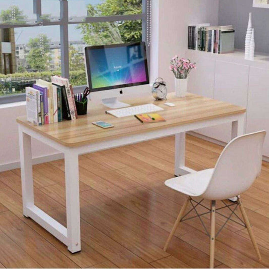 Simple Home Office Desktop Computer Desk - Modern Minimalist Workstation