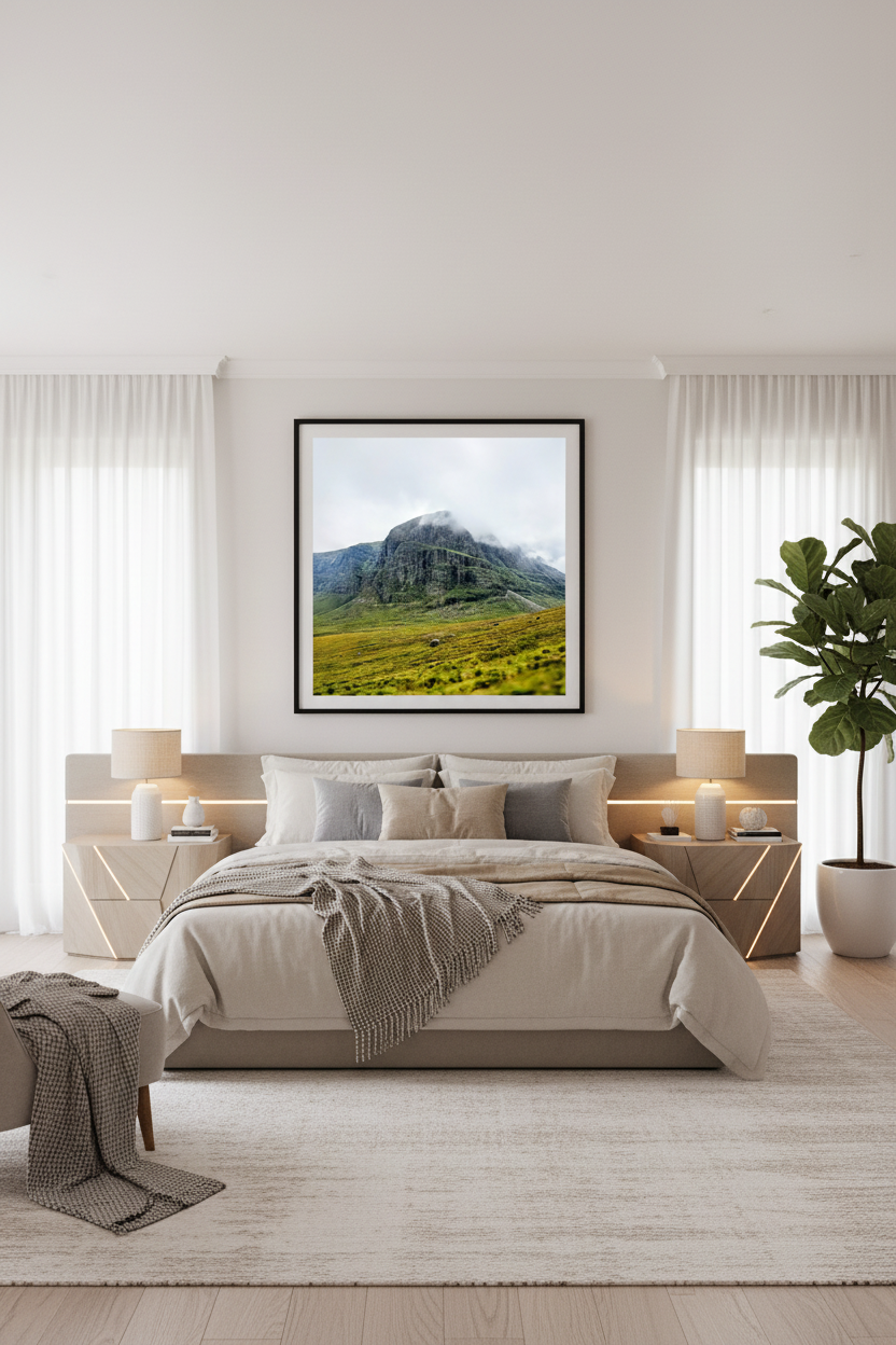 Highland Mountain Matte Poster 16x20 - Scottish Landscape Print