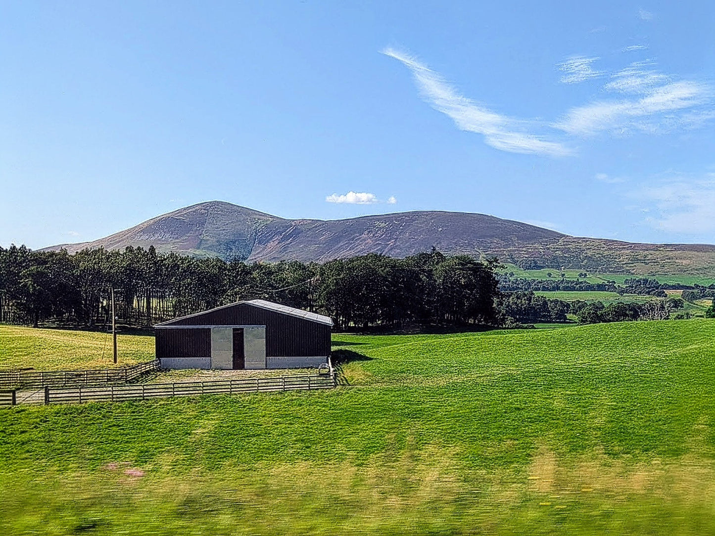 Scottish Farm Matte Poster 24x36 - Scottish Mountain Landscape Print
