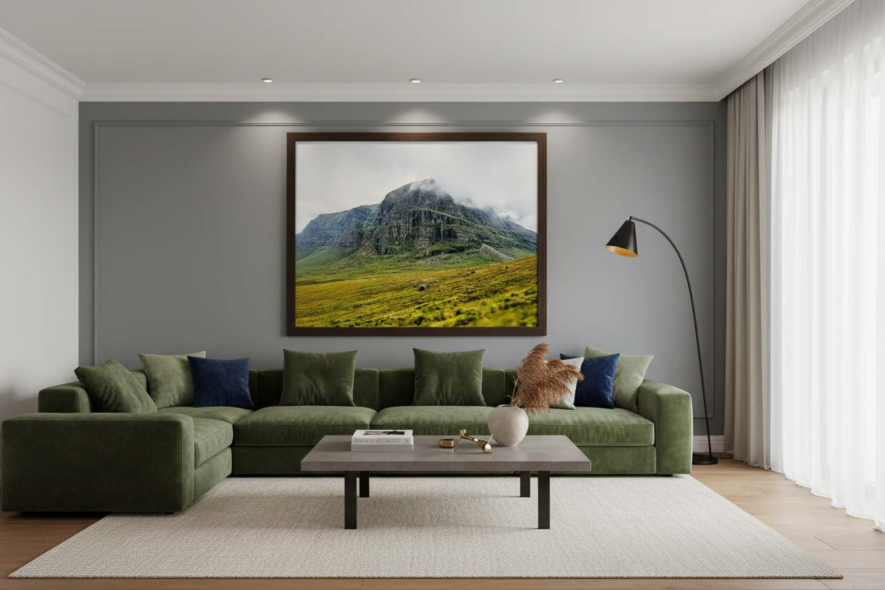 Highland Mountain Matte Poster 16x20 - Scottish Landscape Print