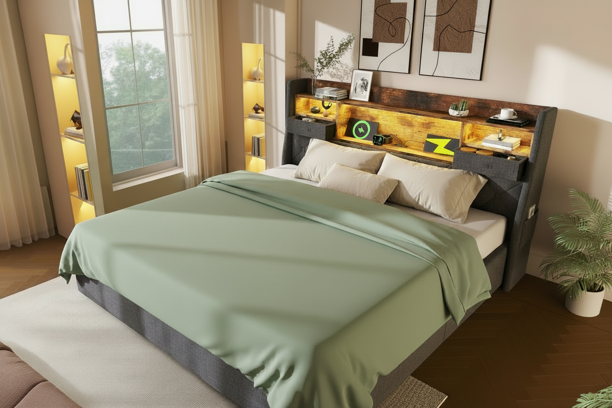 Sage green duvet
